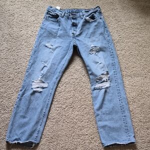 Levi's 501 Distressed Jeans